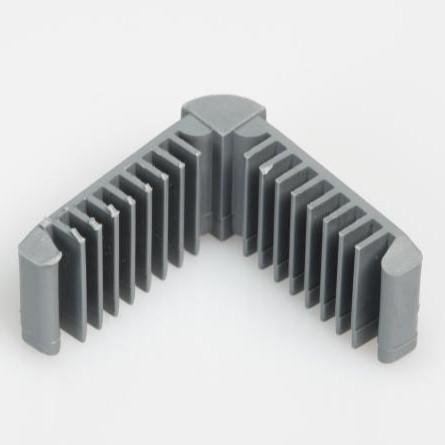 Non-benable aluminum spacer plastic corner connectors