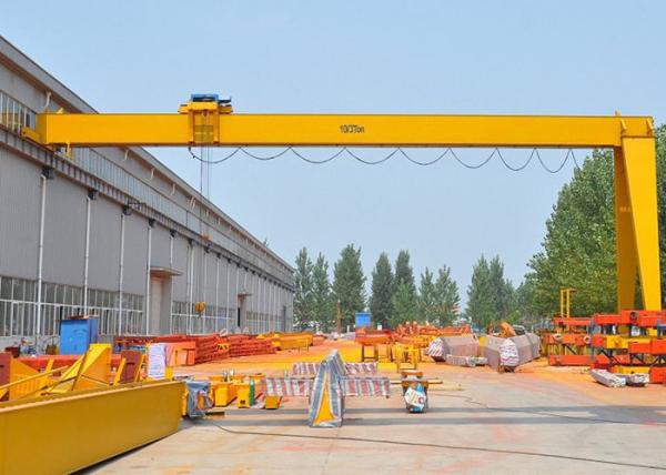 5 - 35 Ton Workshop BMH Semi Gantry Lifting Machine With Electric Hoist