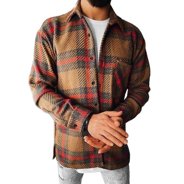 Unisex Long Sleeve Flannel Shirt 100% Cotton Or TC Check Breathable Long Plaid Flannel