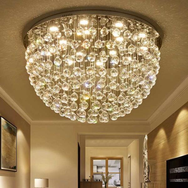 Crystal front room ceiling lights Fixtures for Sitting room Bedroom Ceiling Lamp (WH-CA-34)