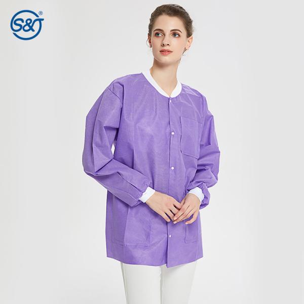 User-friendly design OEM medical uniform lab jackets disposable dental doctor nurse lab coat jacket