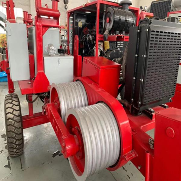 Línea aérea de 6 Ton Hydraulic Puller Winch Transmission que tira del equipo