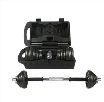 15kg 20kg 30kg set painting black  adjustabel dumbbell  barbell set for sale