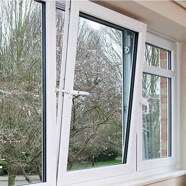 パーソナライズされたUPVC 傾斜とターン 窓 商用および住宅用 双窓