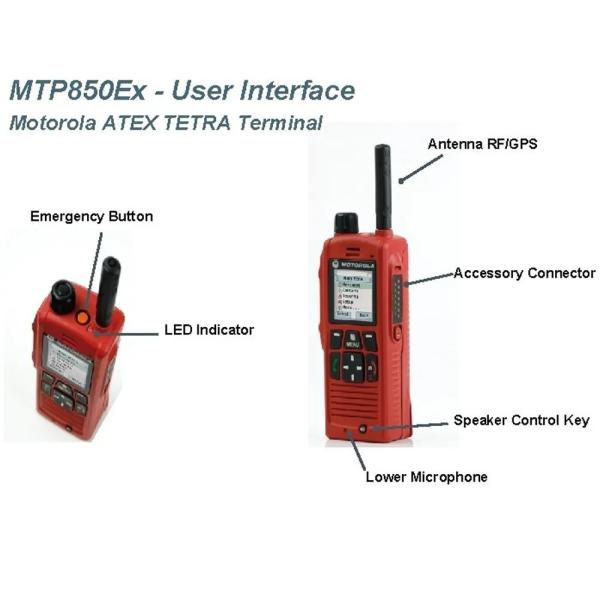 Compact and Powerful Wireless Walkie Talkie Motorola Digital Mobile Radio in 130 x 55 x 38 mm Size