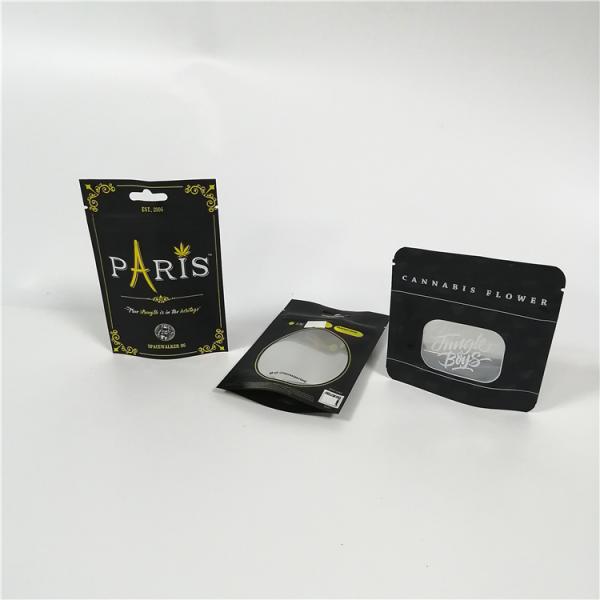 UV Printing Foil Pouch Packaging Smell Proof Mylar Cookies Bags Resealable Stand-up  Foil Bags
