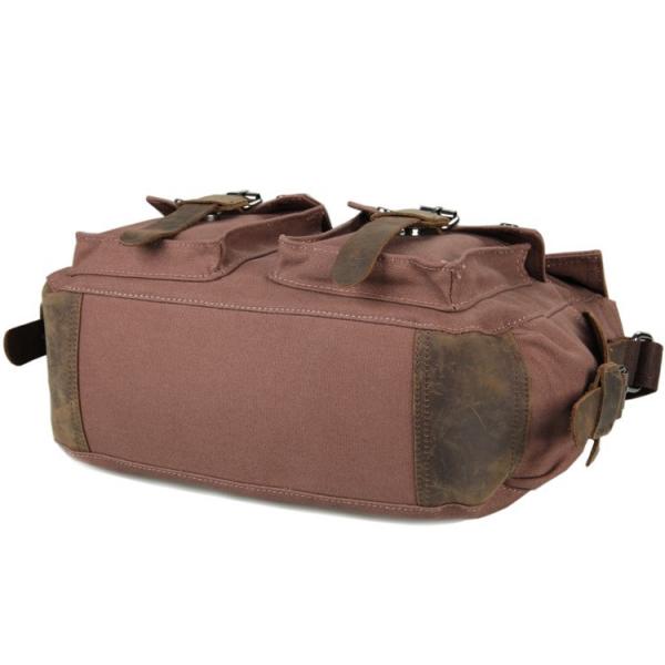 Сумки посыльного дела людей холста 20L износоустойчивое кожаной многоразовое