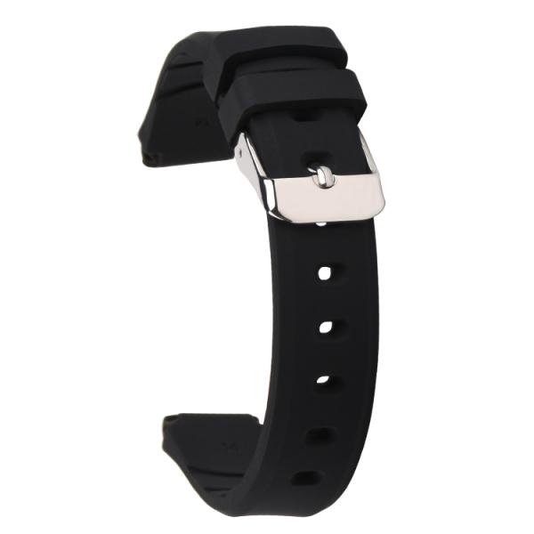 Waterproof Narrow Watch Band , 14mm Rubber Watch Strap Durable
