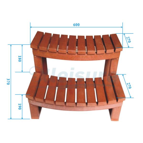 Шаги джакузи водоворота и шаги спа аксессуаров сверхмощные на открытом воздухе