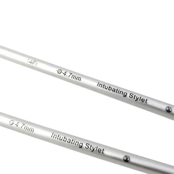 Malleable Aluminum Wire PVC Endotracheal Intubation Stylet With Soft Tip