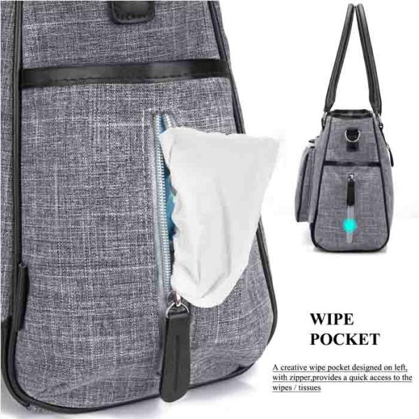 Shoulder Stylish Diaper Bags Duffle Multifunctional Washable Messenger Style