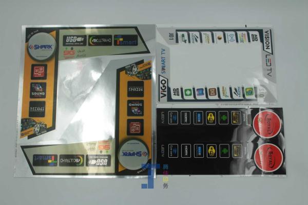 Oil Proof Rectangle  Clear Packaging Labels Screen Display Laptop TV Sticker
