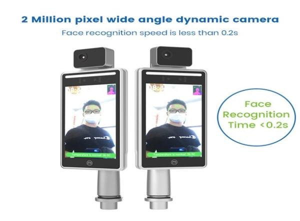 All In One Face Recognition Temperature Measurement Terminal Body Temperature Kiosk IP67