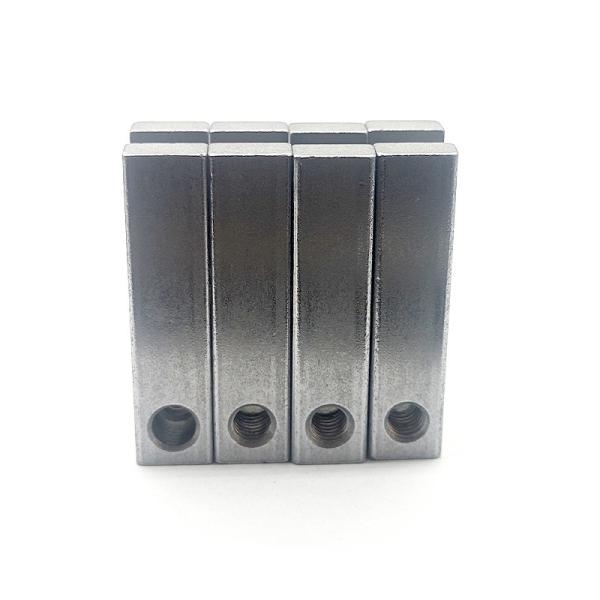 Pillar Fixed Clamp Waist Shaped Hole Customized All Aluminum Material Mounting Base Clamps