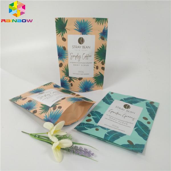Zipper Top Stand Up Foil Pouch Packaging Bath Salt Aluminum Foil Body Scrub Bags