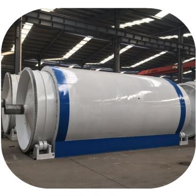 Q245R Máquina de conversão de plástico em diesel de reactor de caldeira de aço com capacidade de 10 toneladas