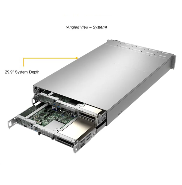 Supermicro AS-2114GT-DPNR 2U Rackmount GPU Server with 2TB DDR4 RAM 2600W Titanium Power