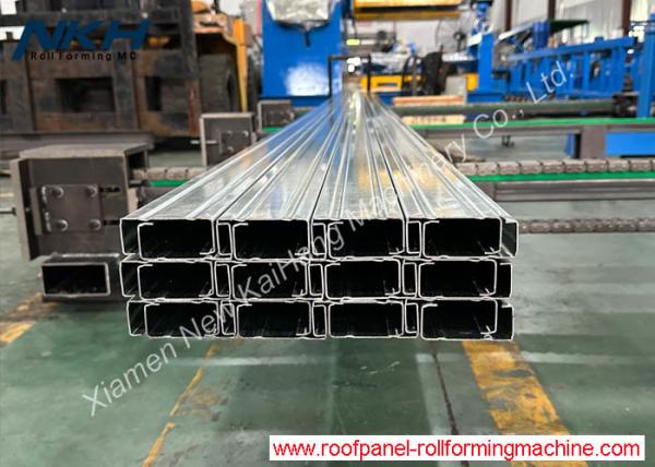 C Section Purlin Roll Forming Machine Automatic Changing Automatic Stacking