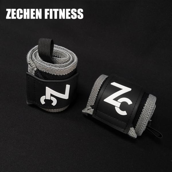 Grey Adjustable Crossfit Wrist Brace 45cm Power Lifting Wrist Wraps Cotton Elastic