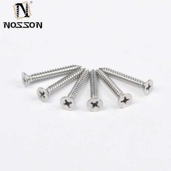 Self Tapping CSK Flat Head Chipboard Wood Screw 304 316 Stainless Steel for Plastic Metal in INCH Measurement System