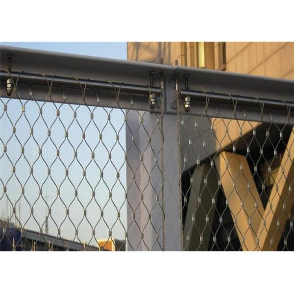 316 Flexible Stainless Steel Cable Mesh Netting Balustrade For Marinas