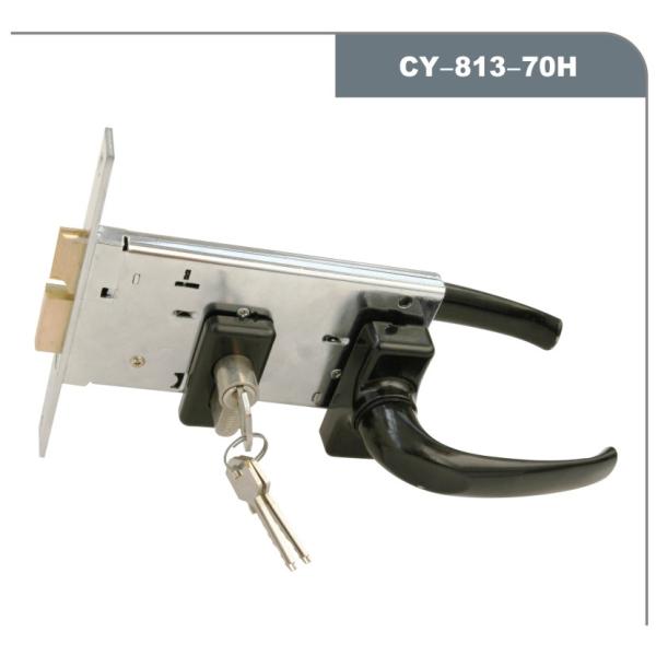 Cerradura de puerta de aluminio sólido SN acabado de superficie montado cerradura de puerta de mortero para puerta de madera