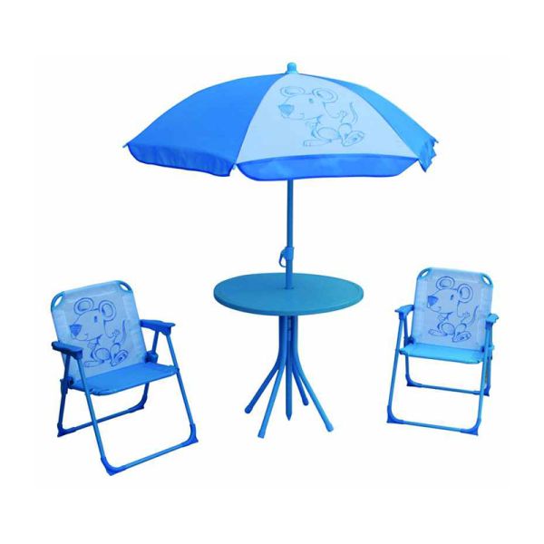 garden four set kid's folding beach chair with umbrella