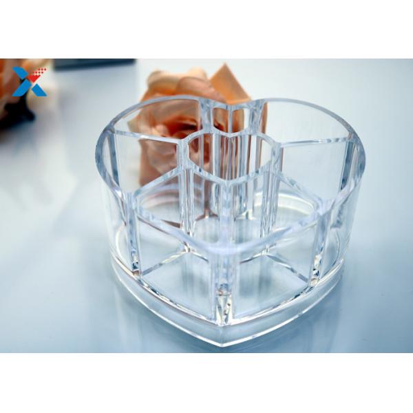 Makeup Organizer Acrylic Box , Clear Acrylic Lipstick Organizer For Brushes / Skincare