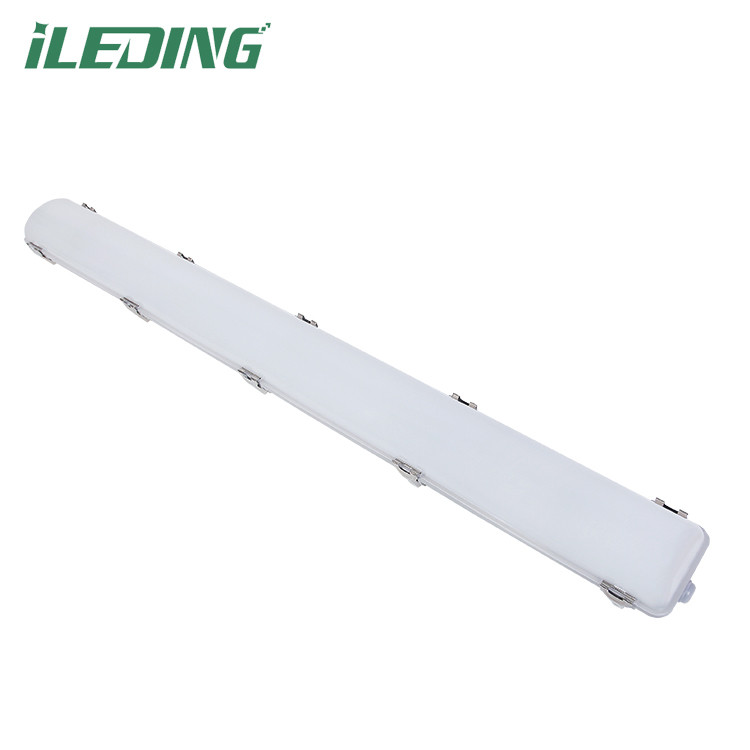 Energy 5000K CCT Motion Sensor Tri proof LED Vapor Tight Garage Light Fixture 130lm/w Luminous Efficiency
