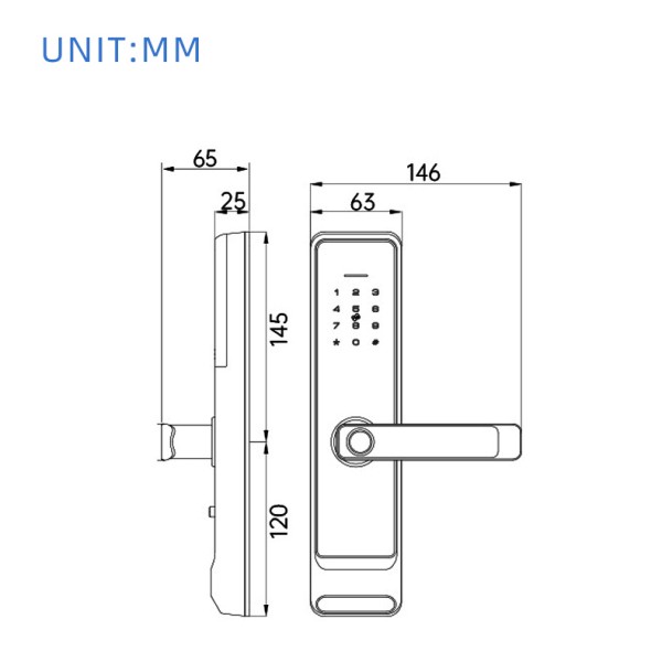 YAGU NEO TTlock Digital Lock for Home Biometric Fingerprint Intelligent Gate 3d Face Recognition Smart Door Lock With Camera