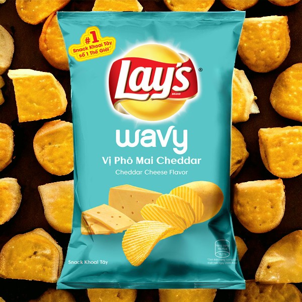 Lay's Cheddar Cheese Flavor Chips - Bulk Case of 100 Bags (56g Each) for Wholesale and Retail