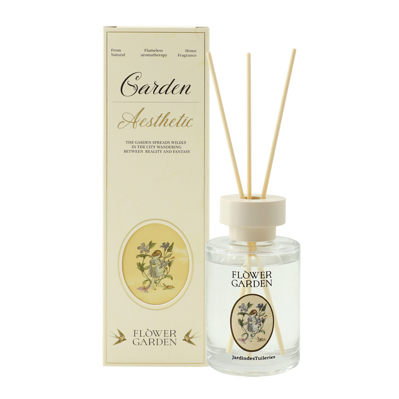 French Garden Reed Diffuser Gift Set Luxury Scented Oil for Bedroom Odor Eliminator for Bathroom Home Decor Aroma Kit