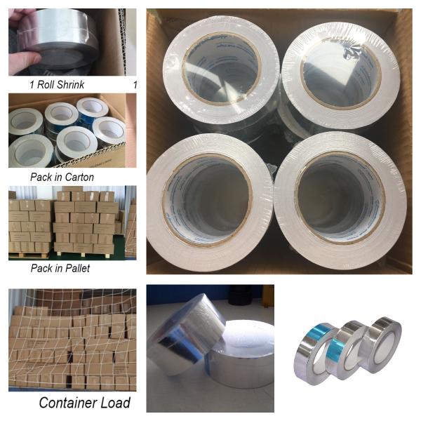 Пламя высокой эффективности ленты алюминиевой фольги ткани стеклоткани HVAC - retardant