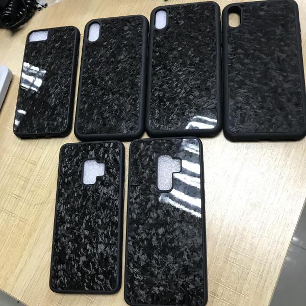 Commercial Tpu Forged Carbon Fiber Cell Phone  For IPhone Samsung And Huawei