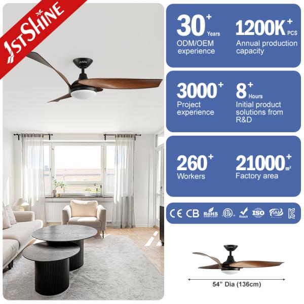 54-Inch LED Ceiling Fan – DC Motor, ABS Blades, Modern Lighting Design