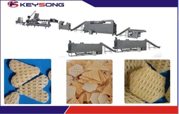Output 300 - 500kg / H Snack Pellet Production Line Food Grade Stainless Steel