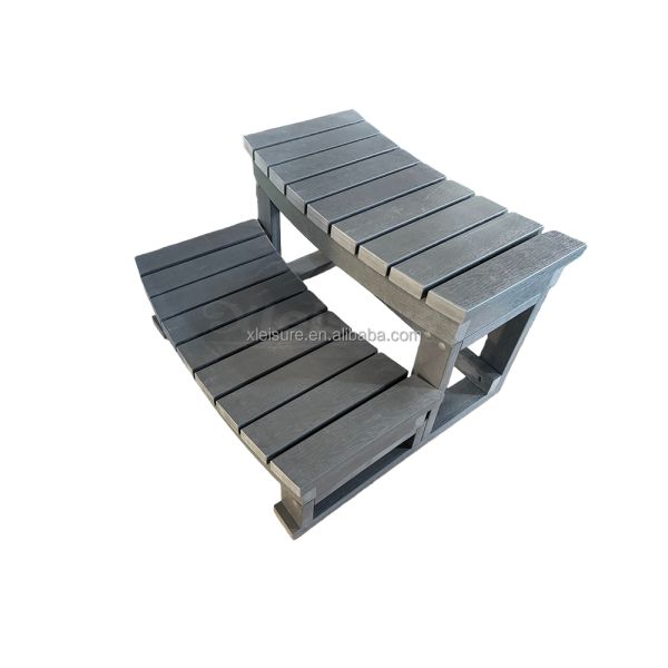 High Quality Outdoor Hot Tub Curved Ladder 2* Steps Spa Accessories with European Design Style for Any Spa Tub Swim Spa