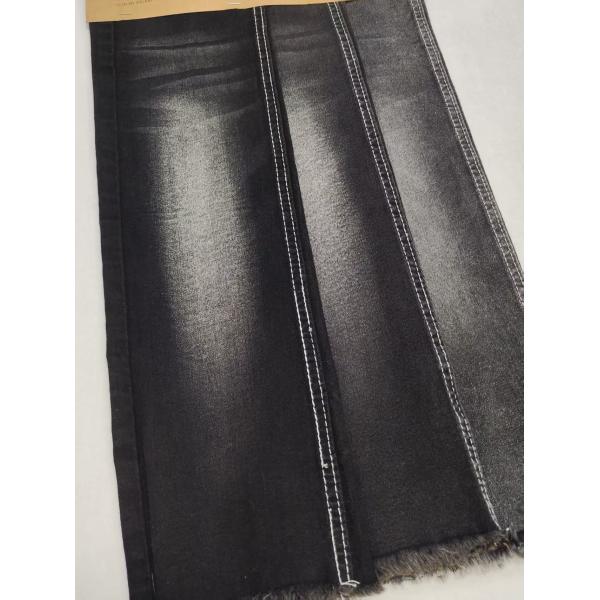 Stretchy Comfort BLACK/BLACK Denim Fabric With 12S 8.8oz For Women Jeans
