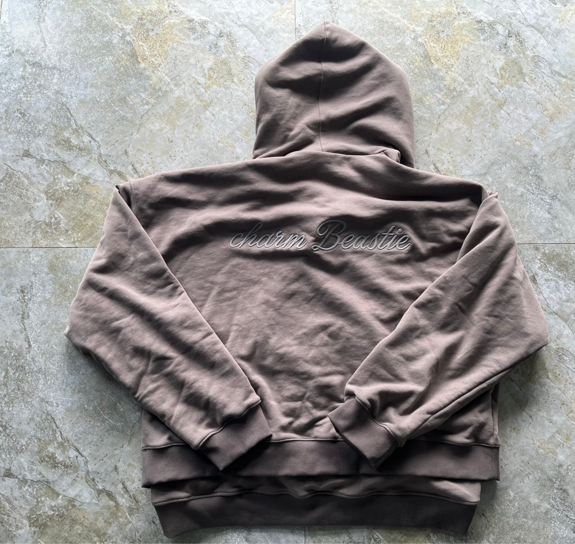 Double Layer Mens Zip Up Hoodie Embroidery Oversized Hoodie Streetwear Vintage Washed