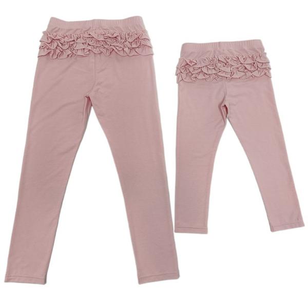 Style Girls Ruffle Leggings Soft Hand Feel 3Y-10Y Sizes 62%Polyester33%Cotton5%Spandex
