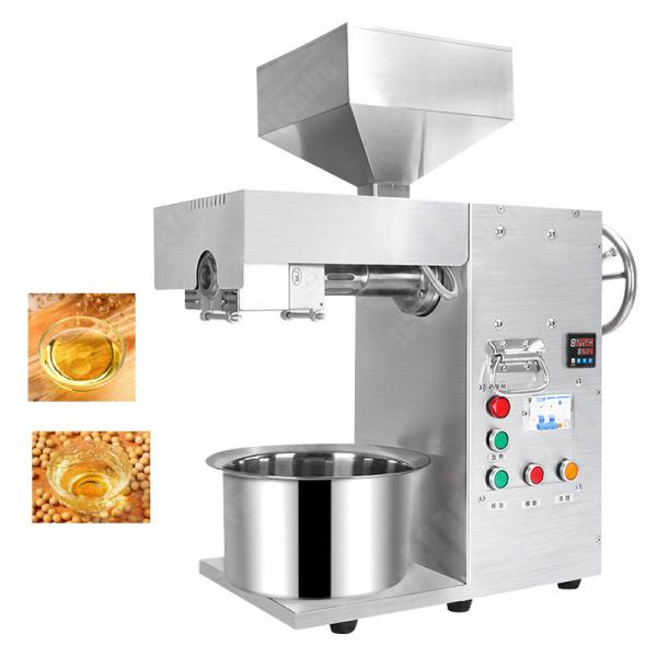 Automatic Oil Press Machine Cold Machine Cold Olive Press Making Edible Oil Screw Pressing High Level 5-8 Kg/H 6 Grade Fire