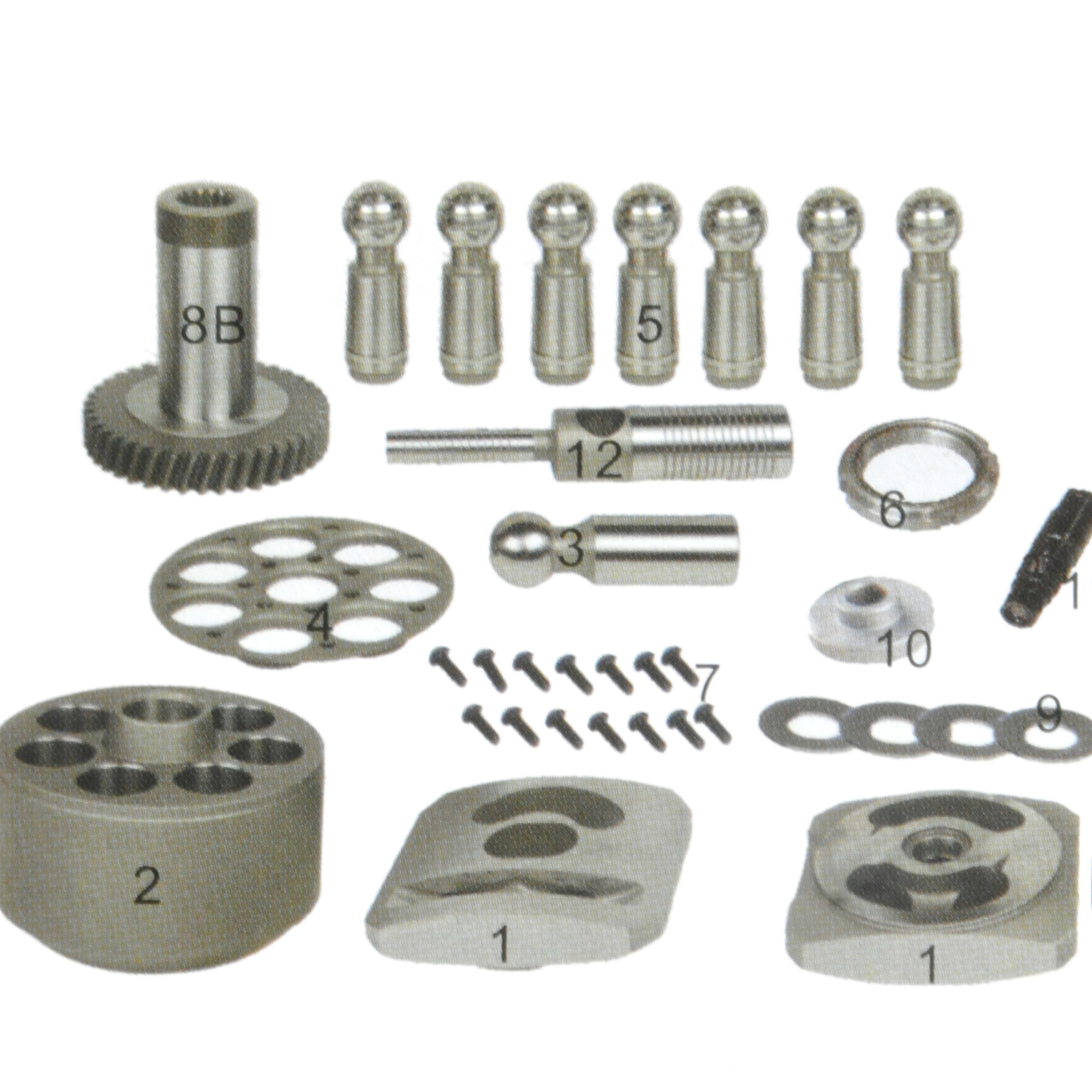 Construction Machinery Parts Main Pump Components A10VS063 Hydraulic Parts