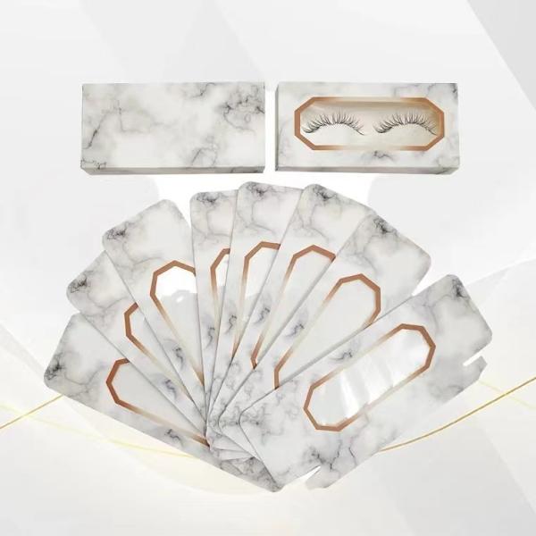 Chinese Factory Customized Elegant Eyelash Box Packaging with Window Display