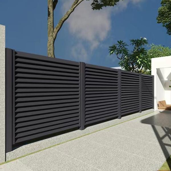 Customizable Ornamental Aluminum Fence With Laser Cut Designs For Environmental Adaptation