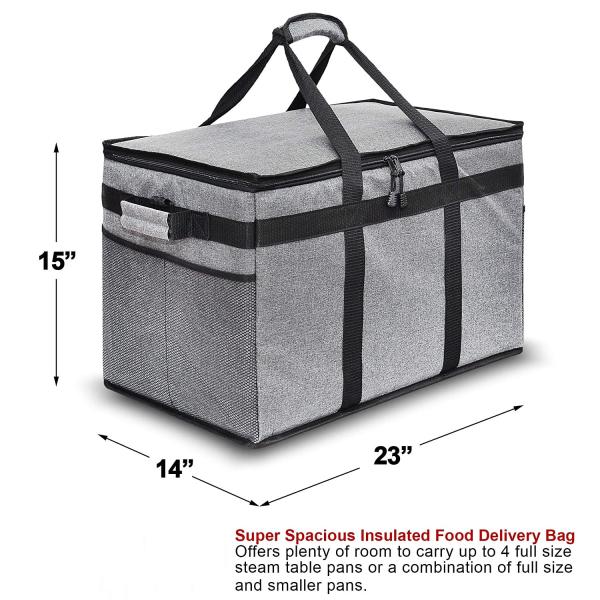 Reusable Insulated Cooler Bag Golf Grocery Large Shoulder 23x14x15 Inch