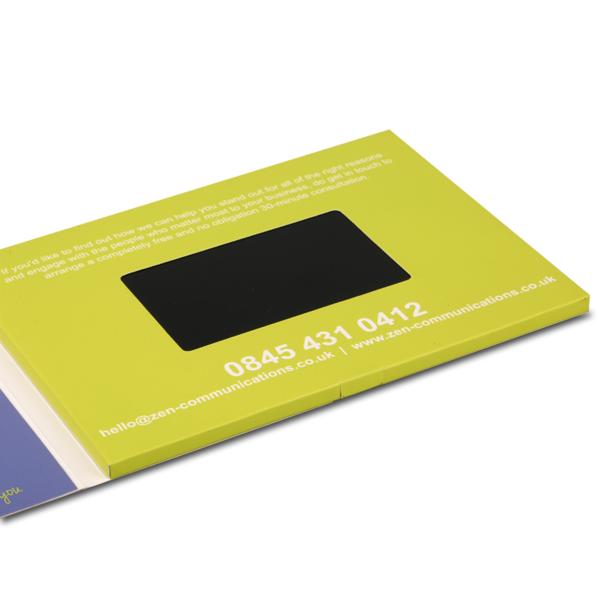 Digital 4.3 Video Brochure , LCD Screen Video Greeting Card 512MB Memory