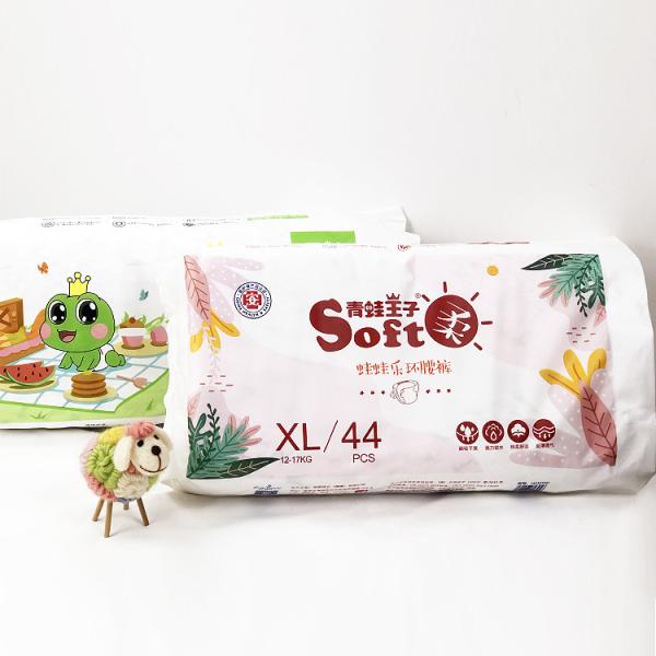 Manufacture Eco-biodegradable 100% bamboo fiber disposable baby nature nappies diapers for baby