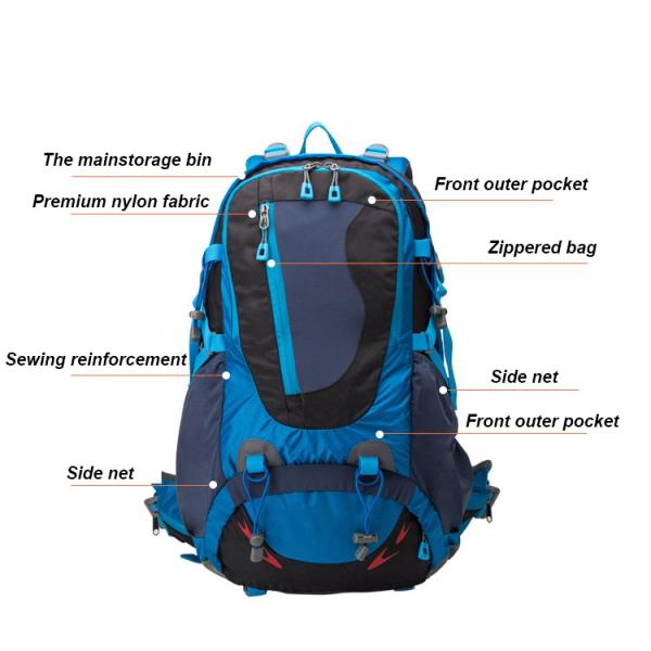 Waterproof Men Sport Backpack for Outdoor Mountain Camping Hiking With Rain Cover