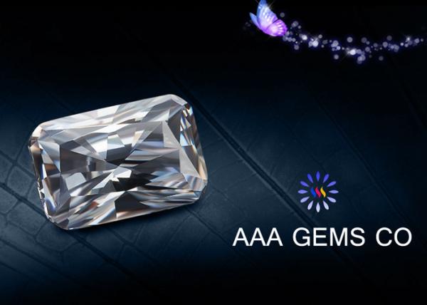 Synthetic Radiant Cut Moissanite Loose Gemstones RI 2.65 - 2.69