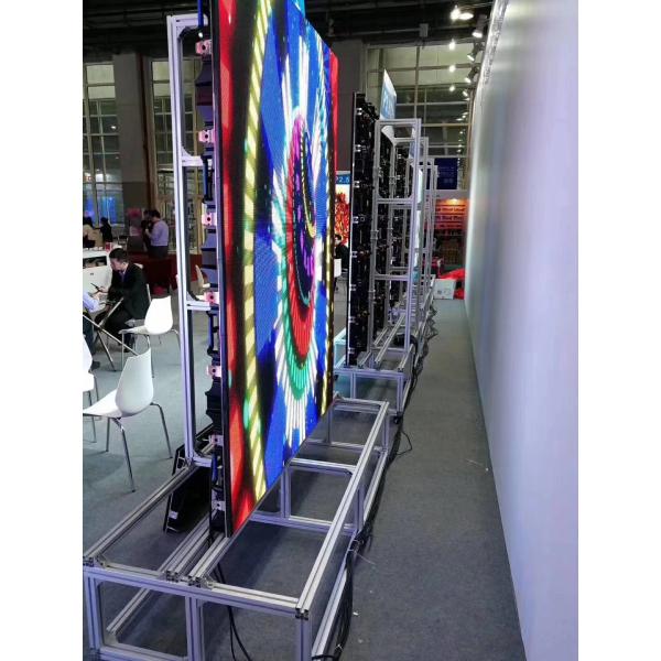Крытый полный цвет P3.91 привел стену пикселов FCC 64x64 экрана фона этапа видео-
